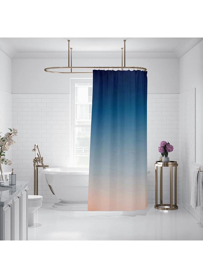 ISN Nordic J Simple Gradient Shower Curtain Bathroom Door Curtain Partition Cloth Curtain Curtain Fabric Polyester Waterproof Mildew Proof