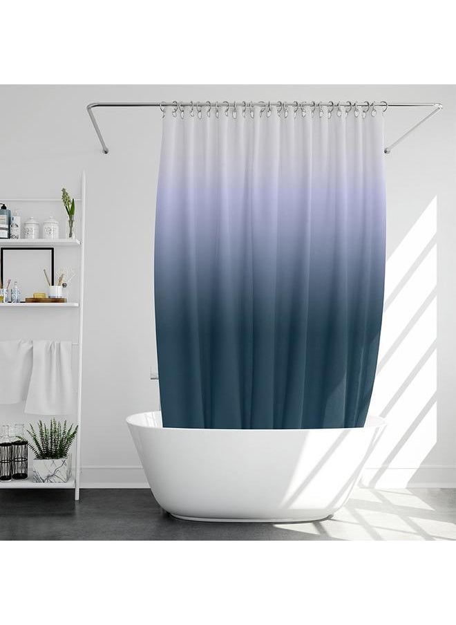 ISN Nordic J Simple Gradient Shower Curtain Bathroom Door Curtain Partition Cloth Curtain Curtain Fabric Polyester Waterproof Mildew Proof