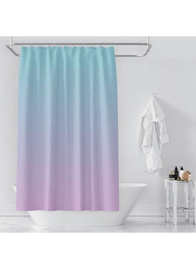 ISN Nordic J Simple Gradient Shower Curtain Bathroom Door Curtain Partition Cloth Curtain Curtain Fabric Polyester Waterproof Mildew Proof
