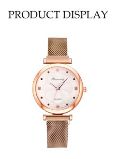 DUNISO 5 Pcs Women's Elegant Watch And Bracelet Set，Quartz Round Watch With Alloy Strap，With Four Bracelets, Suitable For Daily Business Gatherings  - Image 3