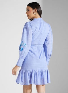 Hope & Ivy Embroidered Puff Sleeve Dress  - Image 2