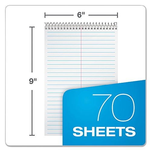 Ampad 25472 Spiral Steno Book, Gregg, 6 x 9, 15 lb, White, 70 Sheets - Image 2