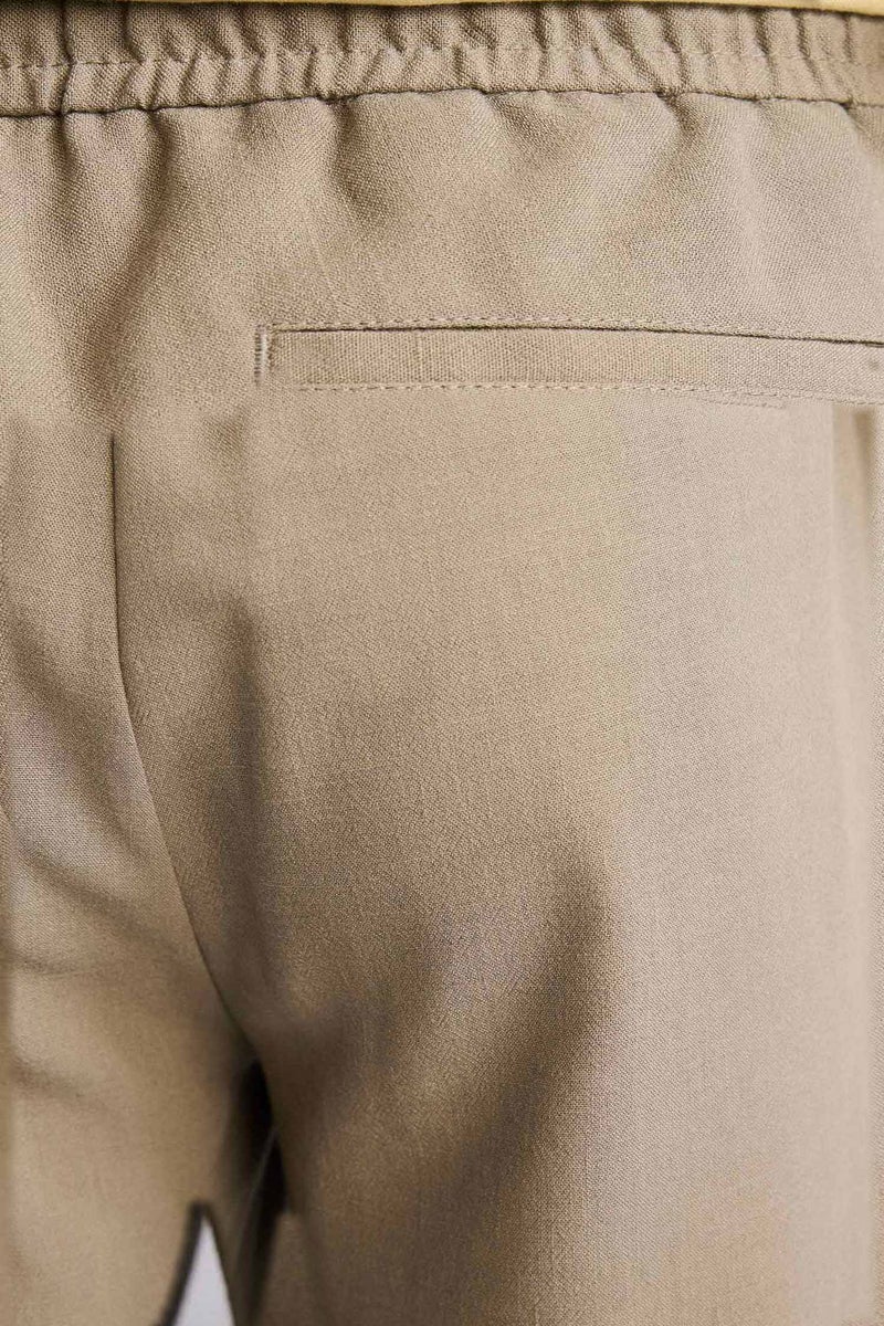 DeFacto Green Man Relax Fit Ankle Length Linen Look Trousers Casual - Image 5