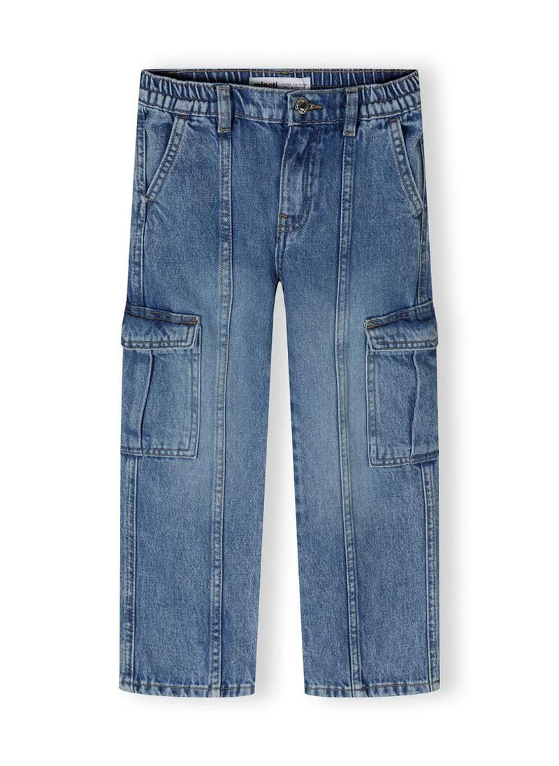 MINOTI Kids Girls Denim Cargo Jeans