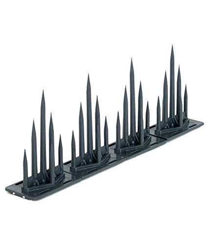SpikeZone - Birds/Pigeon/Cat and Monkey Control Spikes with Double Sided Tape (Color- Black, 24 Pcs in Box) - Image 2
