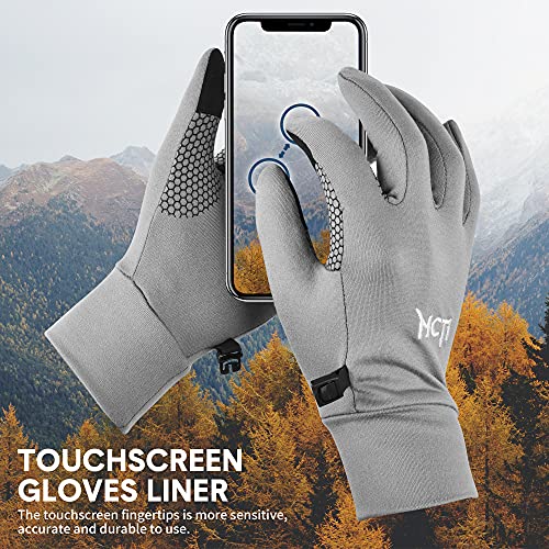 MCTi Glove Liner Touch Screen Lightweight for Winter Running Texting - Image 3