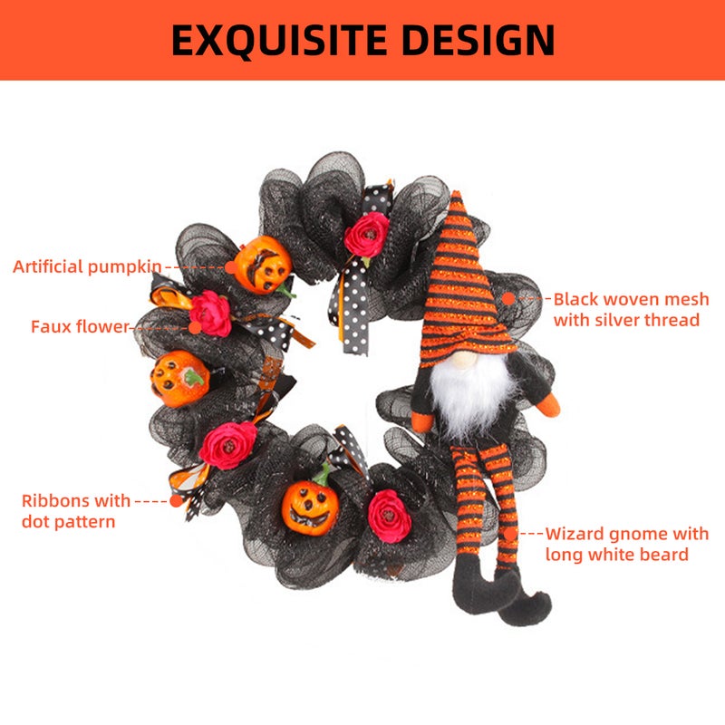 Holiday Garland Front Door Decoration with 20 Lights Artificial Door Garland Ornament for Indoor Outdoor Party - Image 5