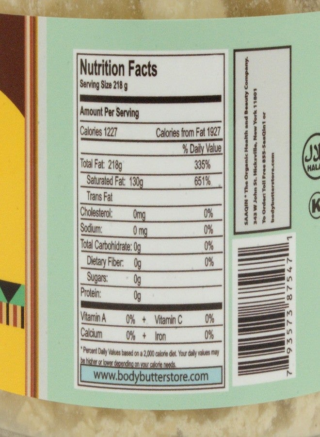 SAAQIN Raw Cocoa (Cacao) Butter 1 lb. - NON GMO - Vegan - Halal - Image 2