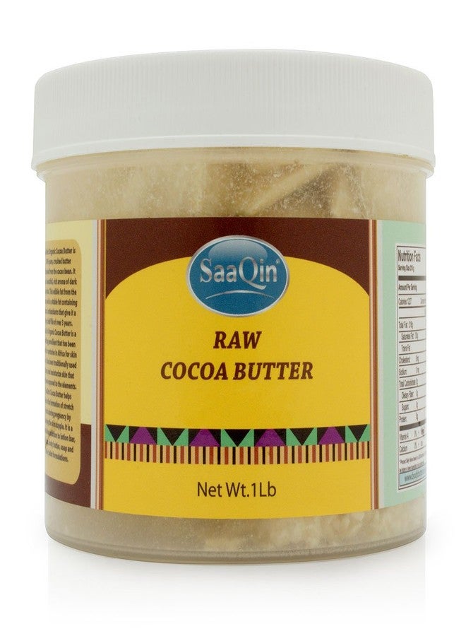 SAAQIN Raw Cocoa (Cacao) Butter 1 lb. - NON GMO - Vegan - Halal - Image 1