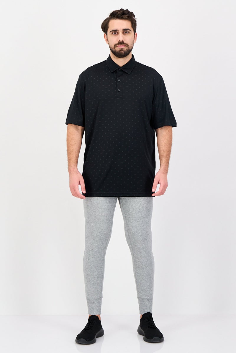 Greg Norman Men Sportswear Fit Short Sleeves Training Polo Shirt, Black - Image 4