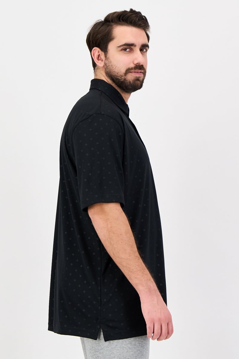 Greg Norman Men Sportswear Fit Short Sleeves Training Polo Shirt, Black - Image 2