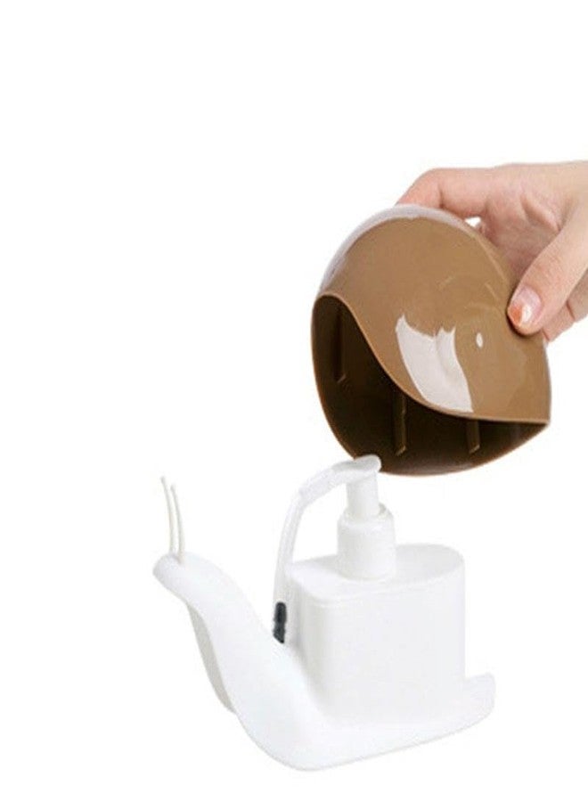 QUIRA Snail-Shape Liquid Soap Dispenser-120ml Portable Snail Shape Liquid Soap Dispenser Hand Wash - Image 5