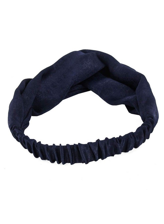 Yeshan Women'S Criss Cross Silk Satin Headbands Elastic Twisted Head Wrap Knotted Hair Bandpack Of 8 - Image 4