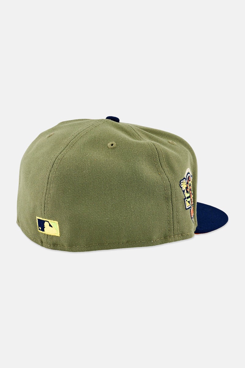 New Era x MLB Men San Diego Padres Fitted Cap, Olive - Image 2