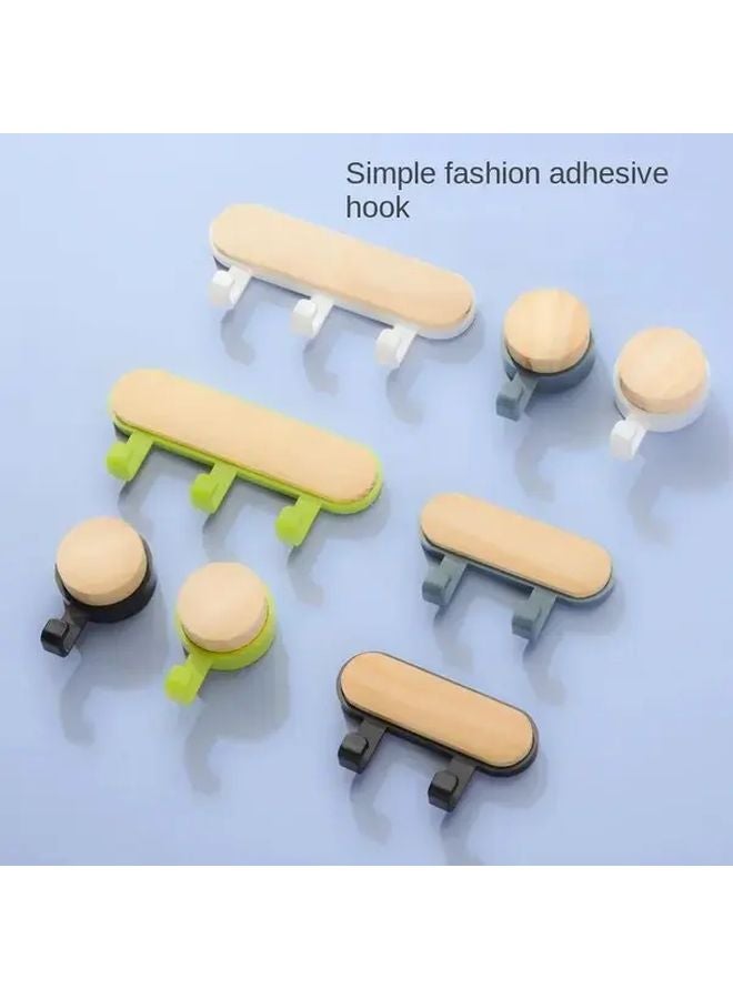 Wall Mounted Key Organizer Black Contemporary Woodlike Texture Space Saving Storage - Image 3