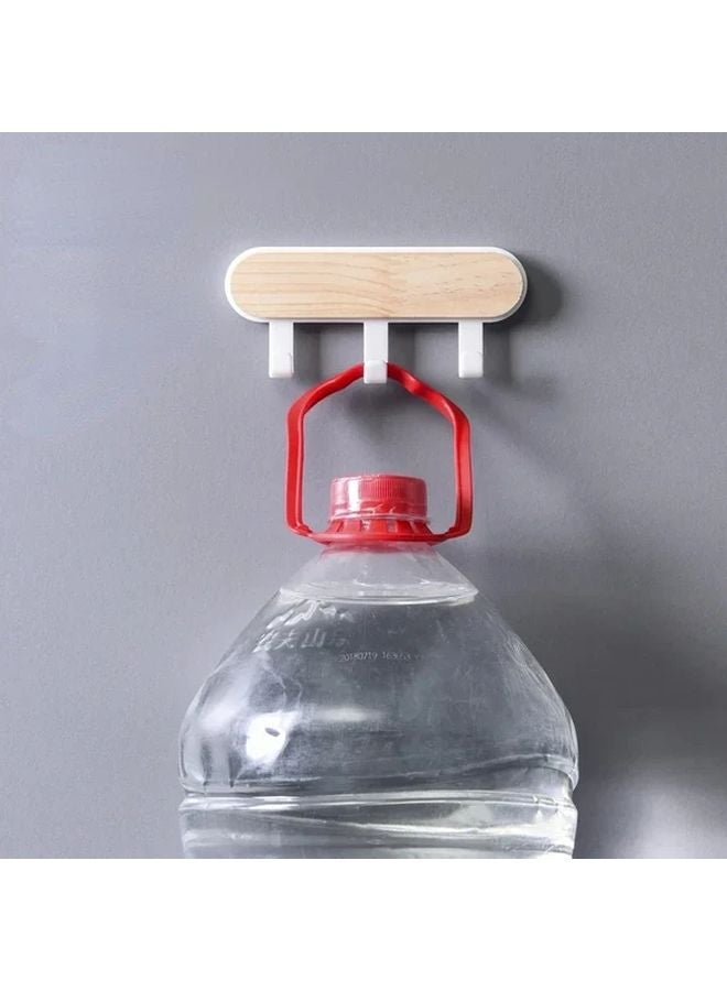 Wall Mounted Key Organizer Black Contemporary Woodlike Texture Space Saving Storage - Image 5