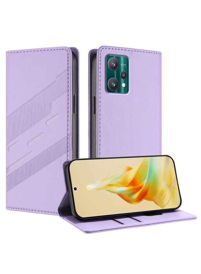 S-TOP Case For Realme 9 Pro Embossed Multi-functional Wallet Retro Leather Phone Case - Image 1