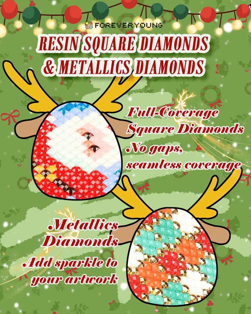 forever young Minigem Diamond Art Flowers Kits for Beginners, 8 Pcs Flower Resin Square Drill Diamond Painting Kits for Adults, 2-Hour Canvas Flower Small Diamond Art Kits for Adults (5x7 Inch) - Image 4