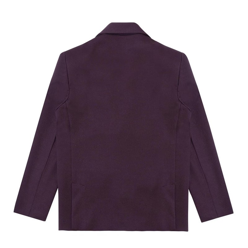 CAVIO Boys Regular Fit Solid Blazer in Maroon - Image 4