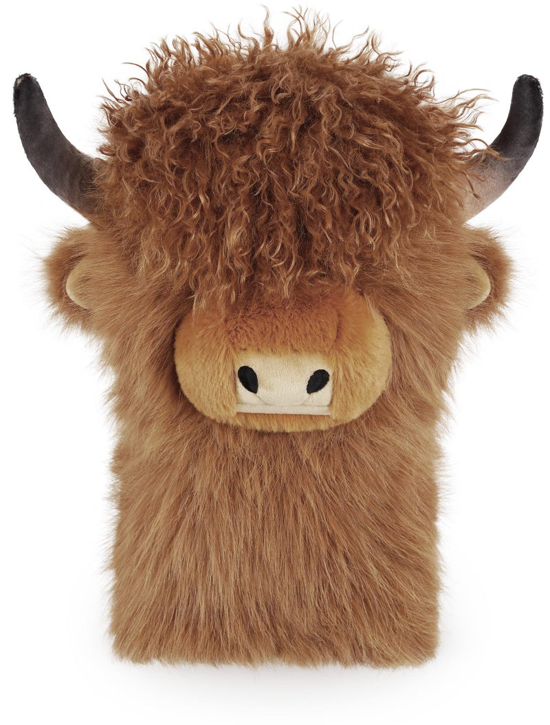 mytag Curly-haired Highland Cow Driver Headcover Funny, Soft Cozy Plush Animal Golf Driver Head Cover Brown - Image 1