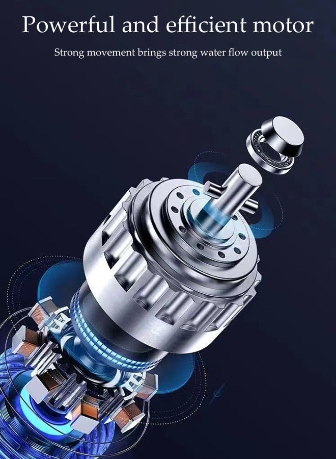 DUNISO High Pressure Washer, Powerful Car Floor Washing Pump, Portable Cordless Electric High Pressure Washer with 5-meter Hose and Mechanical Storage Box, for Cleaning Bikes, Motorcycles, Cars, Floors, Driveways and Gardens - Image 3