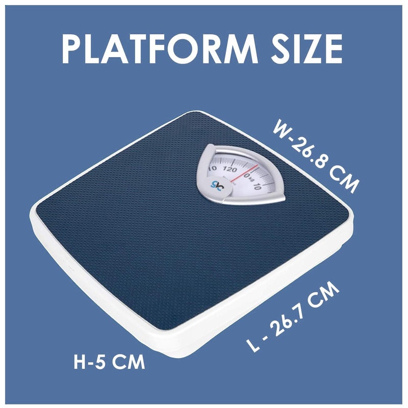GVC Deluxe Personal Weighing Scale Human Body Weight Machine with 130 kg Capacity - Jet Black - Image 3