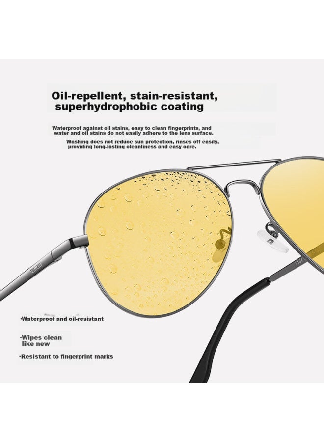 Caponi Photochromic Sungl Uni Day And Night Vision Driving Gl Anti-glare Night Driving Eyewear - Image 5