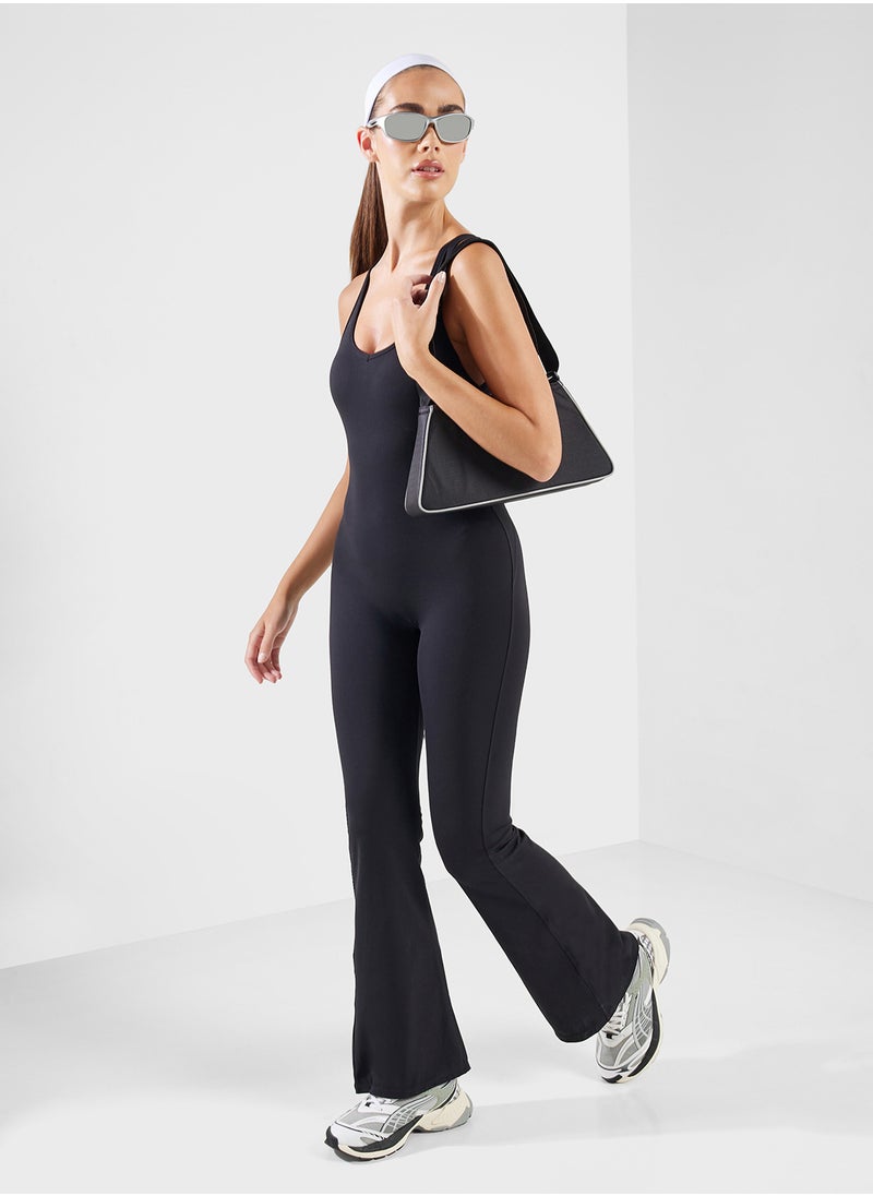 FRWD Sleveless Back Cutout Detail Unitard  - Image 4