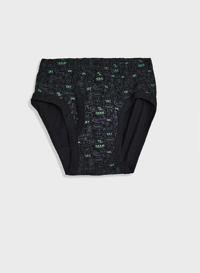 Pinata Pack Of 5 Printed Boys Briefs