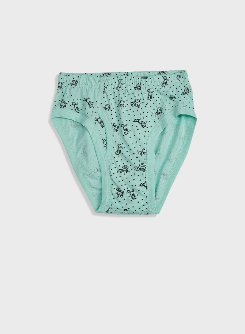 Pinata Pack Of 5 Printed Boys Briefs