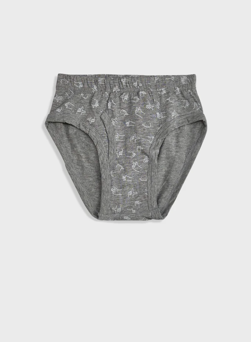 Pinata Pack Of 5 Printed Boys Briefs