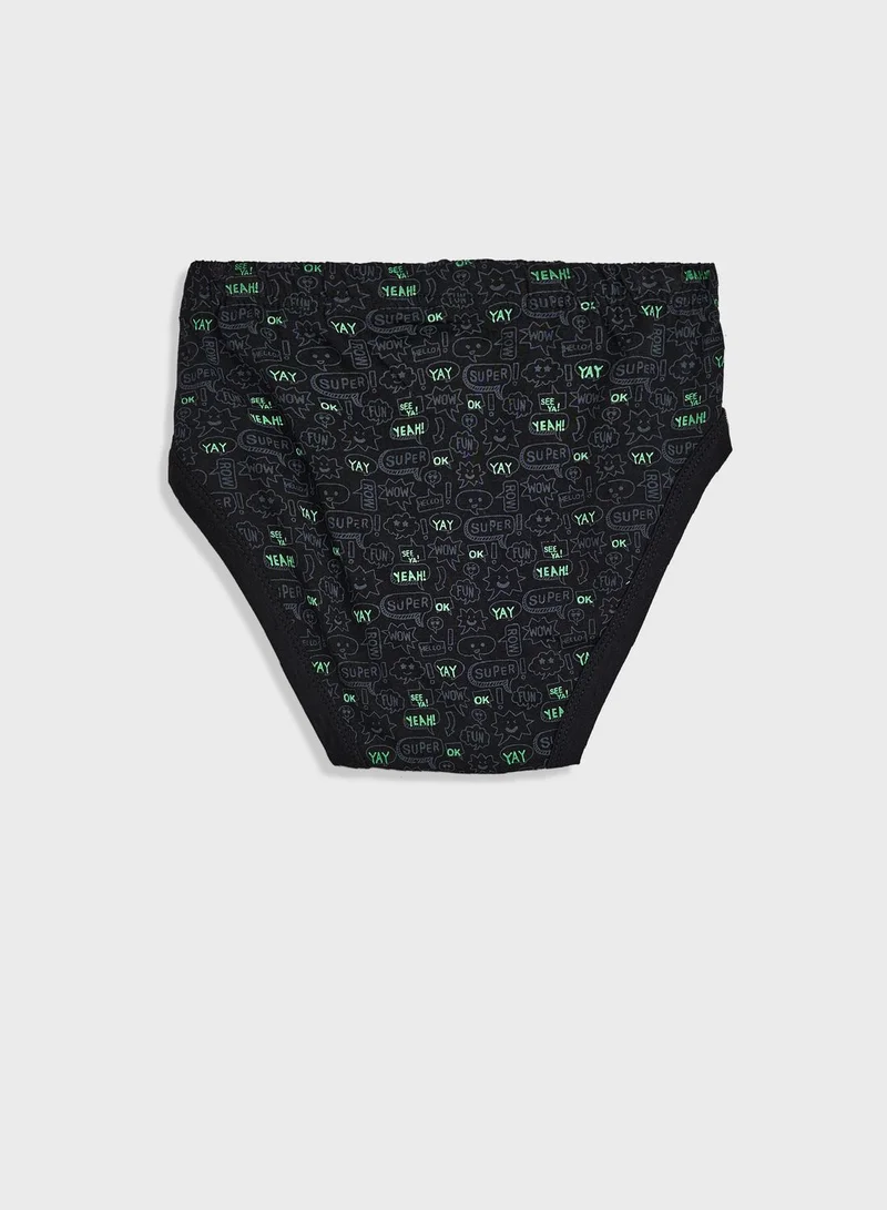 Pinata Pack Of 5 Printed Boys Briefs