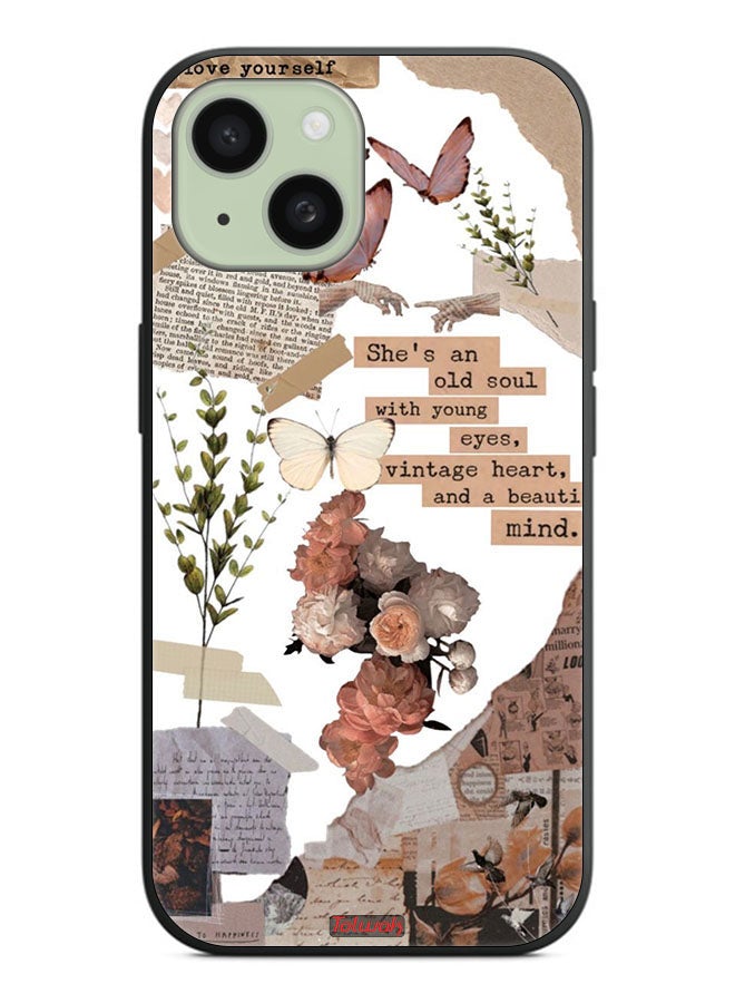 Tolwak Apple iPhone 15 Plus Protective Case Cover She Is An Old Soul - Image 2