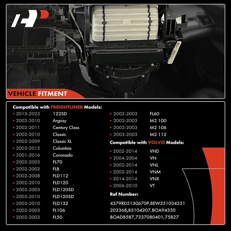 A-Premium Heater Blower Motor with Fan Cage Replacement for Buick LeSabre, Pontiac Bonneville, Oldsmobile Aurora, Cadillac Seville (2002-2005) - Image 4