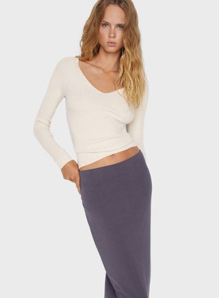 V-Neck Knitted Sweater