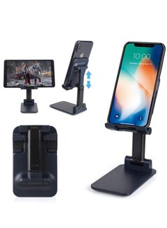 Adjustable Cell Phone Stand, Foldable Tablet Stand Mobile Phone Mount, Desk Holder, Desktop Charging Base, Alloy Material is More Stable, Compatible with All Smart Phones / 4-10 inch Tablet
