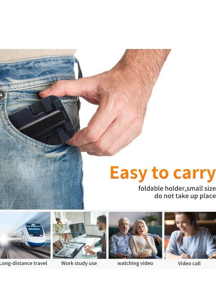 Generic - Adjustable Cell Phone Stand, Foldable Tablet Stand Mobile Phone Mount, Desk Holder, Desktop Charging Base, Alloy Material is More Stable, Compatible with All Smart Phones / 4-10 inch Tablet - Image 1