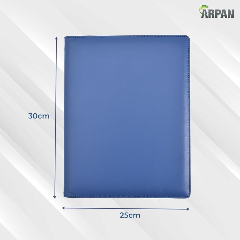 Arpan A4 Professional Display Book Folder for Presentation, Artwork, Interviews, CVS - A4 Display Folder with 48 Pockets - 96 Sides (Blue) - Image 2