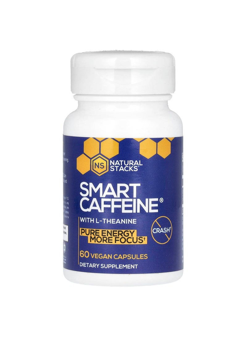 Smart Caffeine With L-Theanine, 60 Vegan Capsules