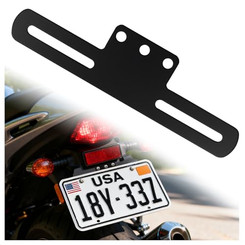 VKQTS Motorcycle License Plate Holder No DrillSimple Stylish Motorcycle License Plate Bracket for Secure FixingUniversal Motorcycles Licenses Plates Mount Motorcycles Accessories - Image 1