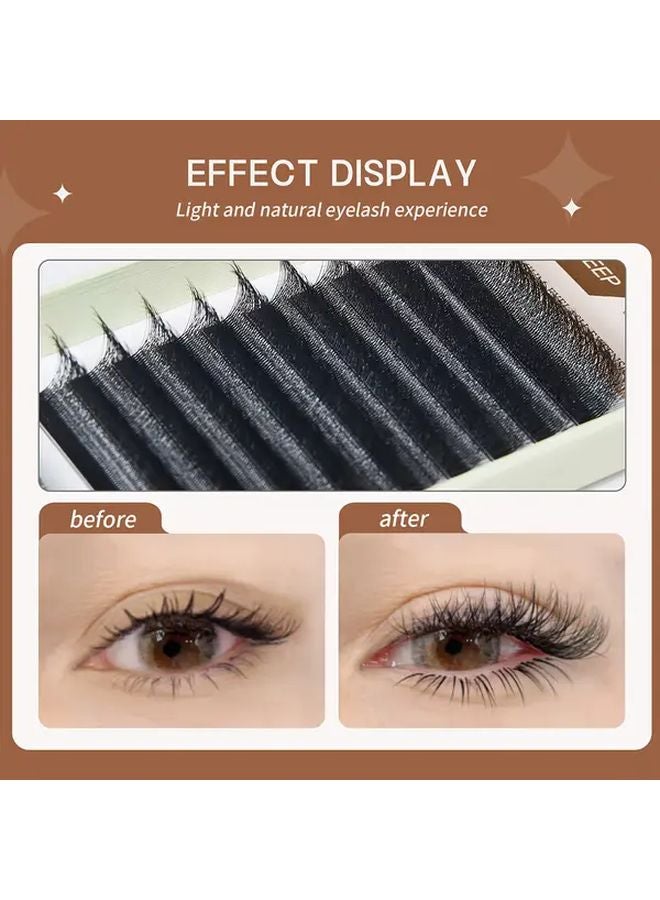 2D 11mm Eyelash Extensions 0 07mm D Curl Lashes For Long Lasting Wear - Image 3