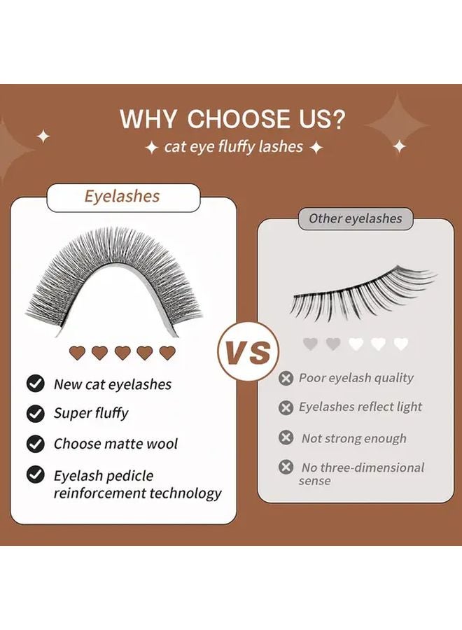 2D 11mm Eyelash Extensions 0 07mm D Curl Lashes For Long Lasting Wear - Image 4