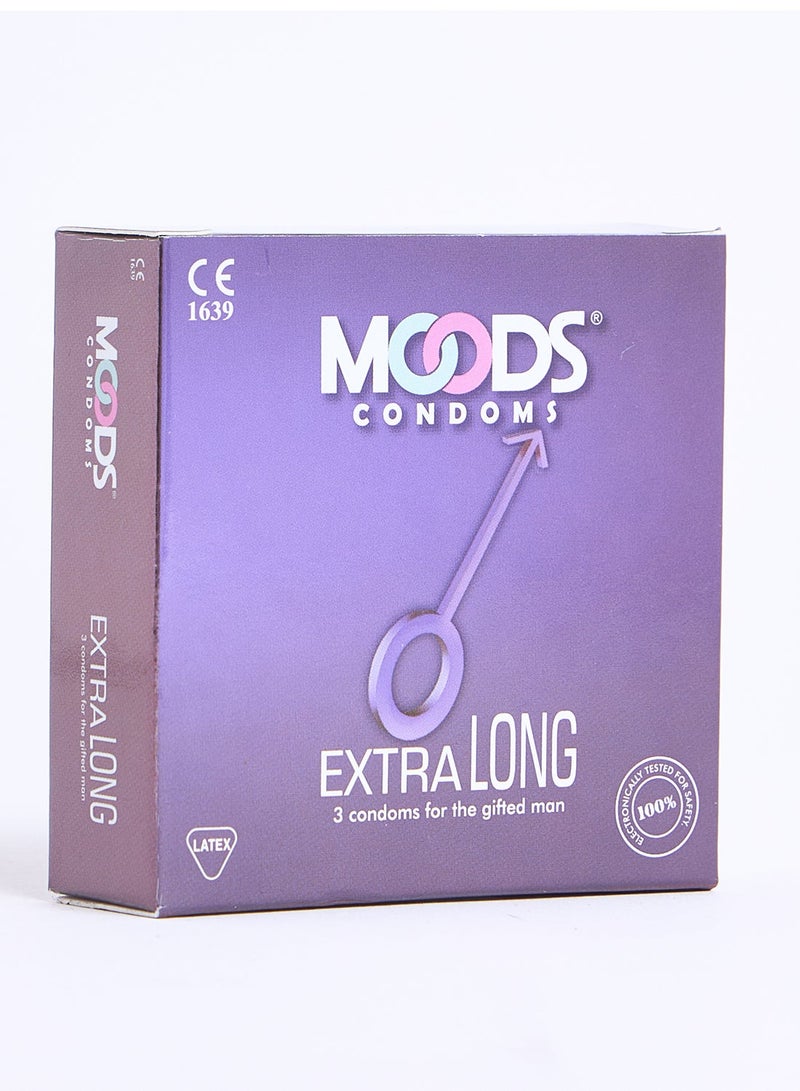 Moods Extra Long Condoms 3s - Image 1