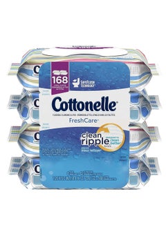 Cottonelle Cottonelle Fresh Care Flushable Cleansing Cloths, 42 Sheets, Count of 4 (packaging may vary)  - Image 1
