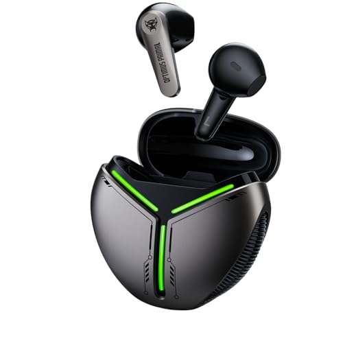 Transformers TFT30 Bluetooth TWS Wireless Earbuds with Energy Core Design Passive Noise Cancelling SemiInEar Cool HiFi HD Calling Music Game Modes Low Latency Sports Earphones Gray Optimus Primal - Image 1