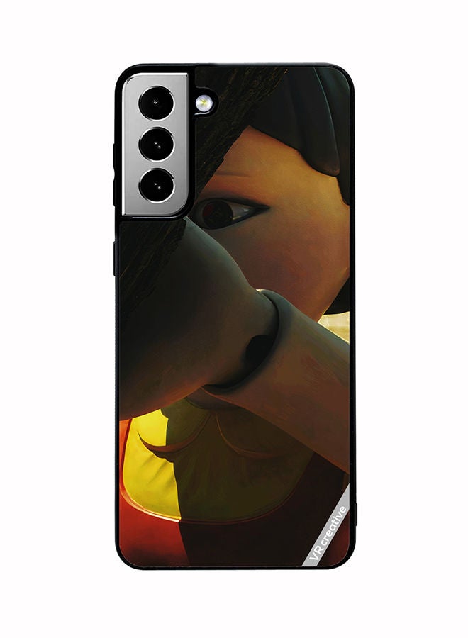 VR CREATIVE Protective Case Cover For Samsung Galaxy S21 FE 5G Squid Game Girl Statue Design Multicolour - Image 1