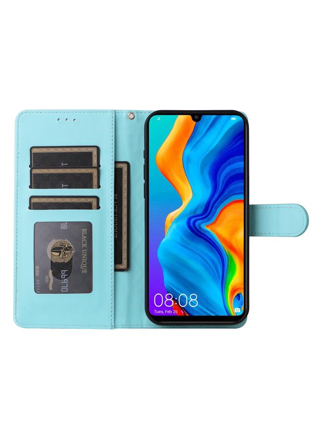 S-TOP Case For Huawei P30 Lite Diamond Lattice Leather Flip Phone Case - Image 4