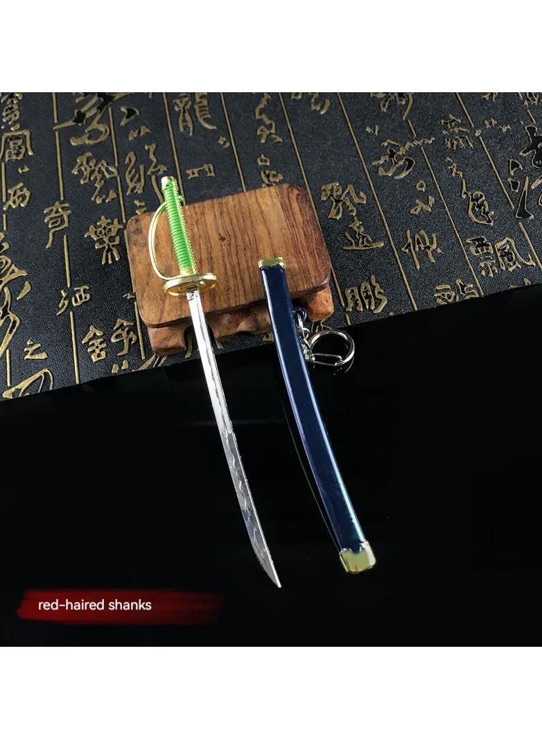 One Piece Roronoa Zoro model knife Uncut blade 16 cm keychain