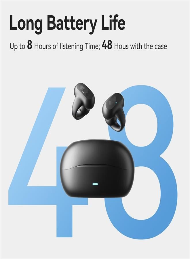 Earring Wireless Earbuds Bluetooth 5.3 with Charging Case | Open Ear Headphones Compatible  - Image 3