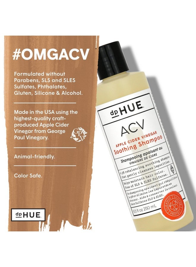 dpHUE Acv Soothing Shampoo, 8.5 Fl Oz - Sulfate Free Dry Scalp Shampoo For Color Treated Hair With Apple Cider Vinegar, Ginger Root, Lavender And Aloe - Image 4